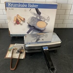 Vintage Vitantonio Krumkake Baker Maker 350 Iron Tested Works